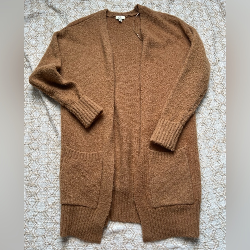 Rust orange cardigan